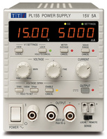 Aim-TTI PL155 Bench System DC Power Supply, Linear Regulation, Smart Analog Controls Single Output, 15V/5A, No Interfaces