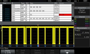 Keysight DSOX2AUTO Automotive Serial Triggering and Analysis (CAN, LIN) for InfiniiVision 2000 X-Series Oscilloscopes
