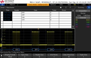 Keysight P9240NRZA-1FP User-definable Manchester and NRZ Trigger and Decode for P924XA Series Oscilloscopes